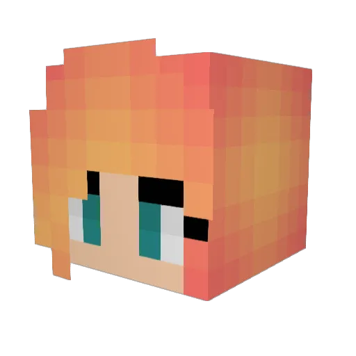 milla106 Minecraft avatar head, 3D render