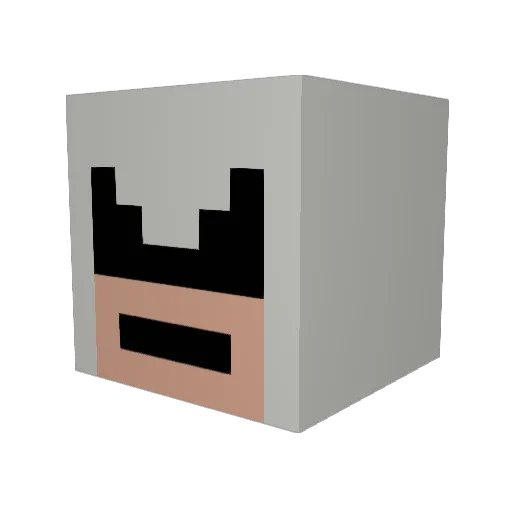 milladawesome Minecraft avatar head, 3D render