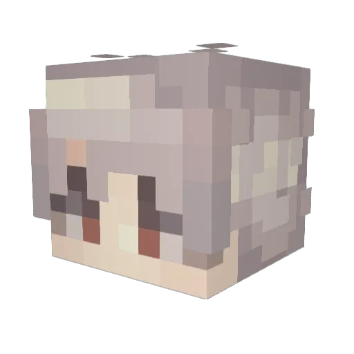 millennium48 Minecraft avatar head, 3D render
