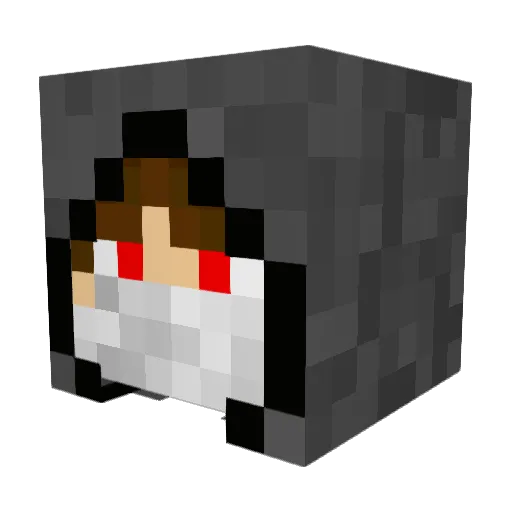 miller18 Minecraft avatar head, 3D render