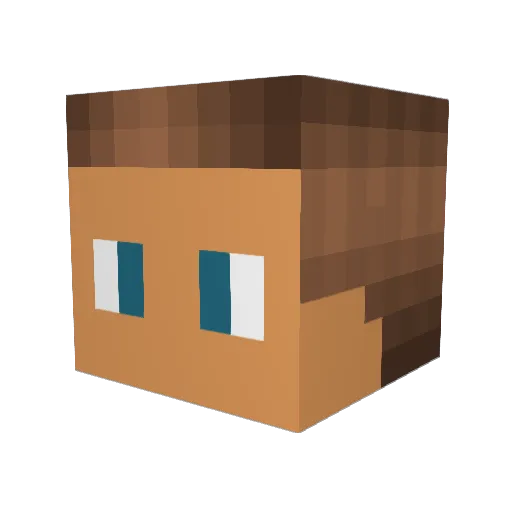 miller737 Minecraft avatar head, 3D render