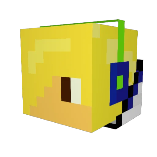miller9870 Minecraft avatar head, 3D render
