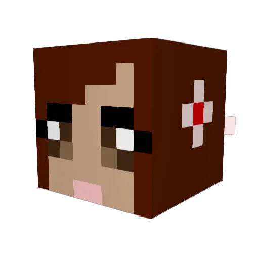 millet_2 Minecraft avatar head, 3D render