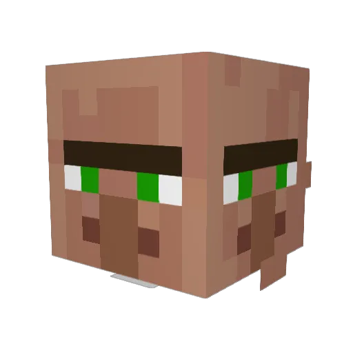milli_cola Minecraft avatar head, 3D render
