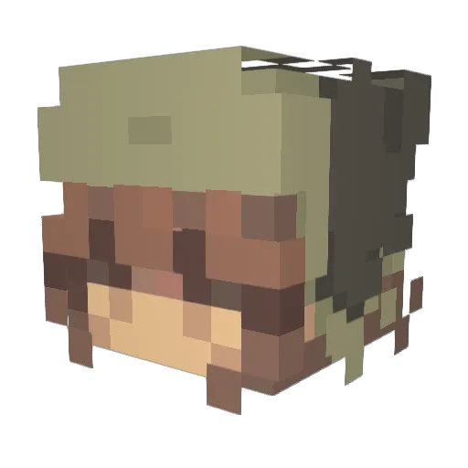 milliayyy Minecraft avatar head, 3D render