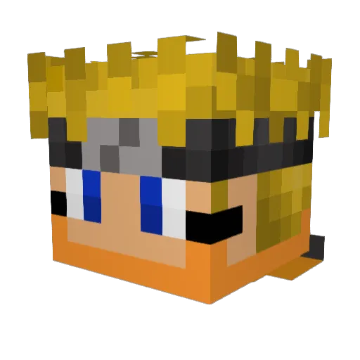 millibug Minecraft avatar head, 3D render