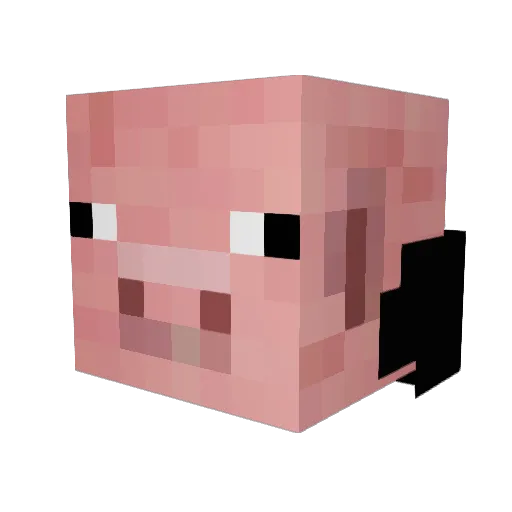 millieblock Minecraft avatar head, 3D render