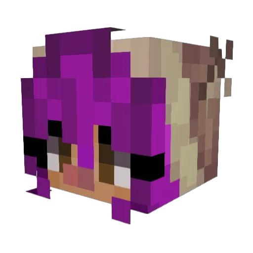 milliedavies Minecraft avatar head, 3D render