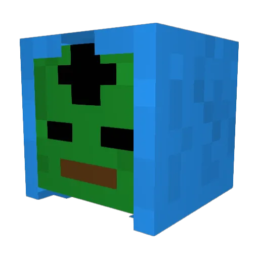 milligrams0 Minecraft avatar head, 3D render
