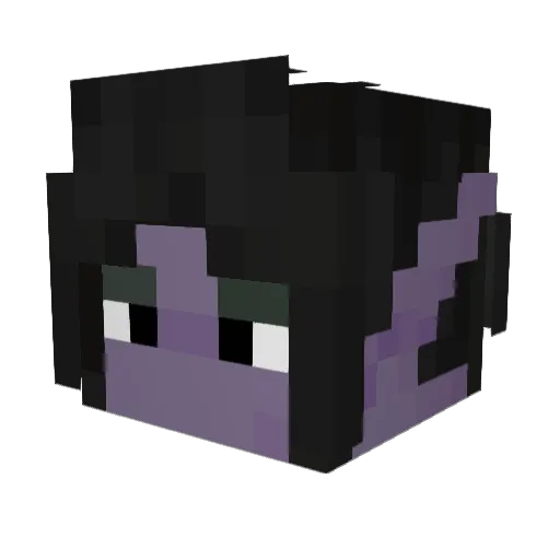 millionlavv Minecraft avatar head, 3D render