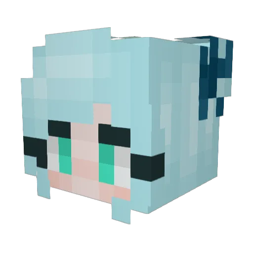 millkiin2 Minecraft avatar head, 3D render