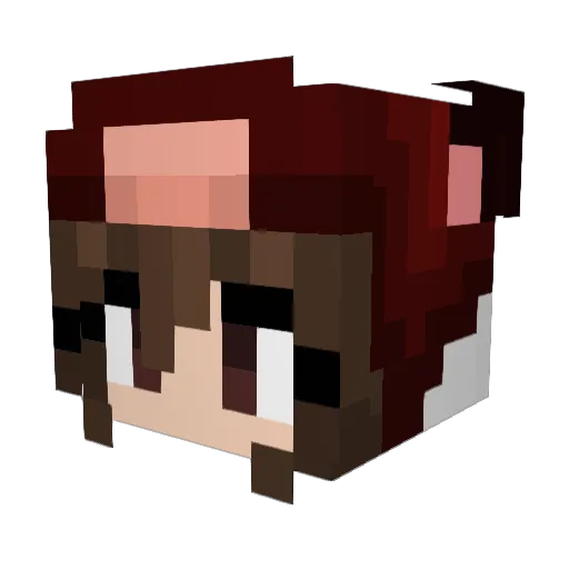 milllkk Minecraft avatar head, 3D render