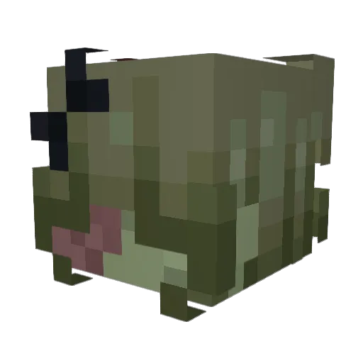 millllie Minecraft avatar head, 3D render