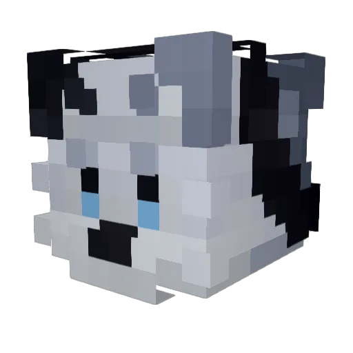 millyfetch Minecraft avatar head, 3D render