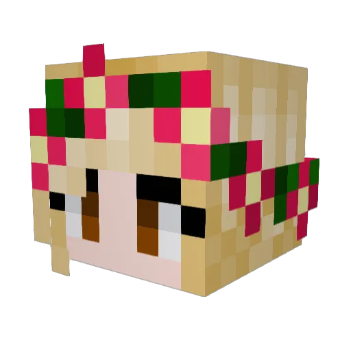 millymay99 Minecraft avatar head, 3D render