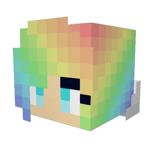 millymop101 Minecraft avatar head, 3D render