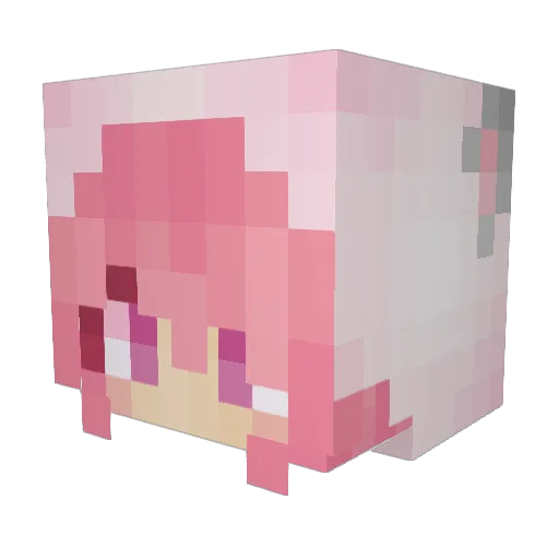 milmil2525 Minecraft avatar head, 3D render