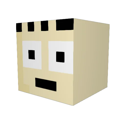 milo0o0o0o Minecraft avatar head, 3D render
