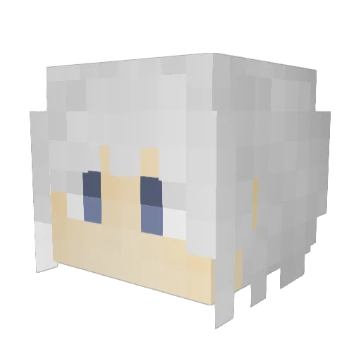 miloR_ Minecraft avatar head, 3D render