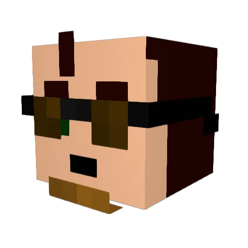 milo_milosz Minecraft avatar head, 3D render