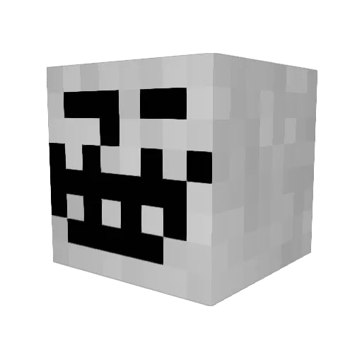 milobels Minecraft avatar head, 3D render