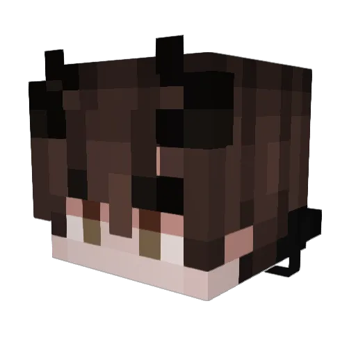 milobrownie Minecraft avatar head, 3D render