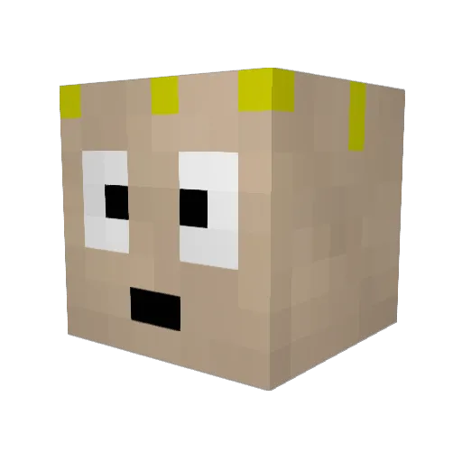 milof36 Minecraft avatar head, 3D render