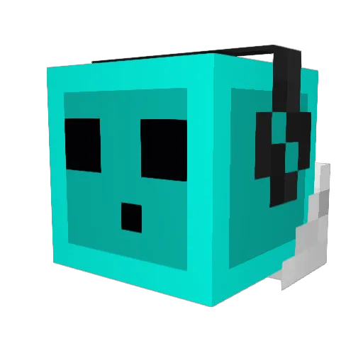 milogrady Minecraft avatar head, 3D render