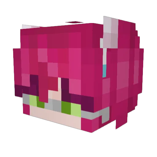 miloisaliquid Minecraft avatar head, 3D render