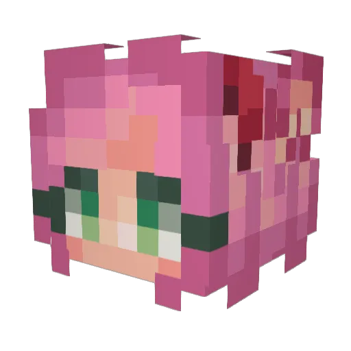 miloowyn Minecraft avatar head, 3D render