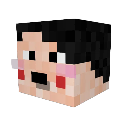 milopesprado Minecraft avatar head, 3D render