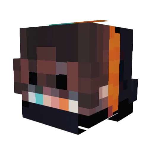 milopillo Minecraft avatar head, 3D render