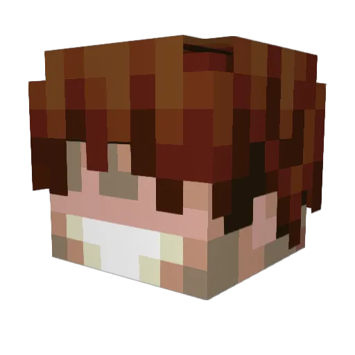 miloq__ Minecraft avatar head, 3D render
