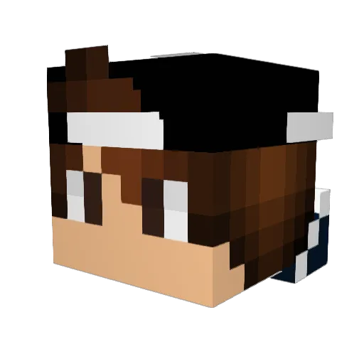 milos_supremo Minecraft avatar head, 3D render