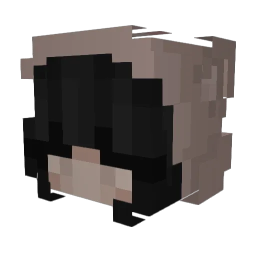 miloshi Minecraft avatar head, 3D render