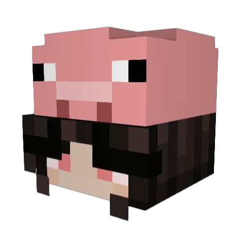 milotheminnow Minecraft avatar head, 3D render