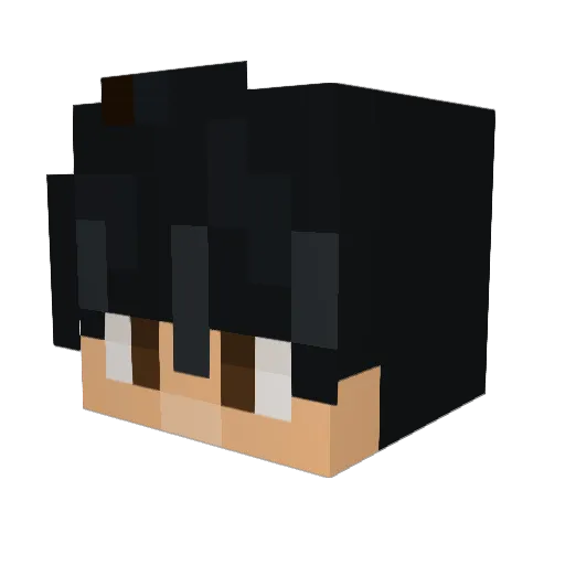 milotixo Minecraft avatar head, 3D render
