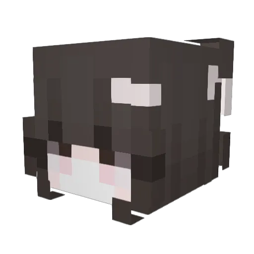 milouboutin Minecraft avatar head, 3D render