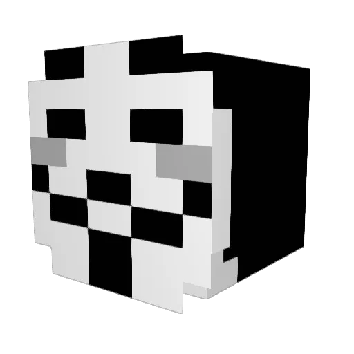 miloum Minecraft avatar head, 3D render