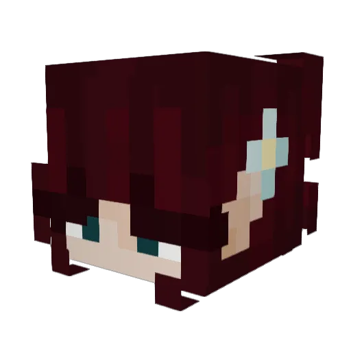 milourde_ Minecraft avatar head, 3D render
