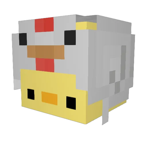 milovilla Minecraft avatar head, 3D render