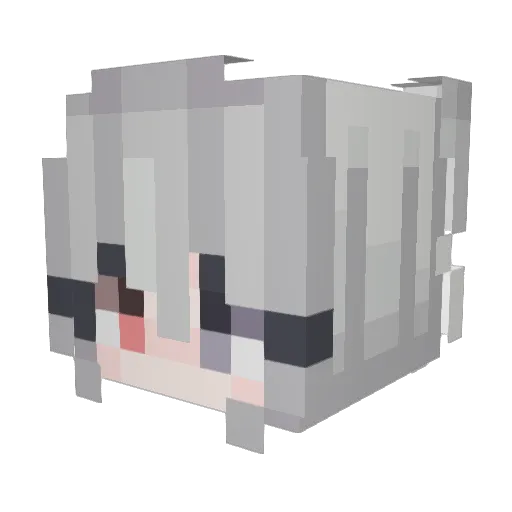 milowtje Minecraft avatar head, 3D render
