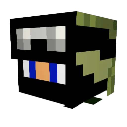 miluch223 Minecraft avatar head, 3D render