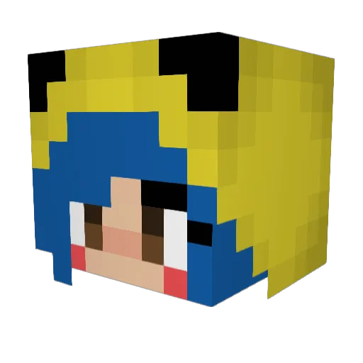 milz4rlz Minecraft avatar head, 3D render