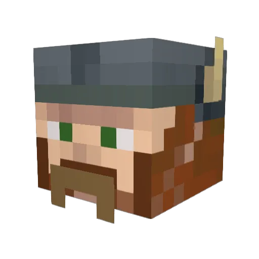 milzbrand Minecraft avatar head, 3D render