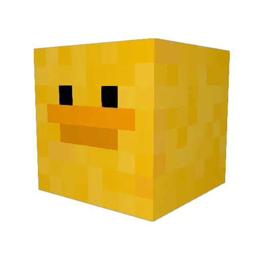 mimalenee Minecraft avatar head, 3D render