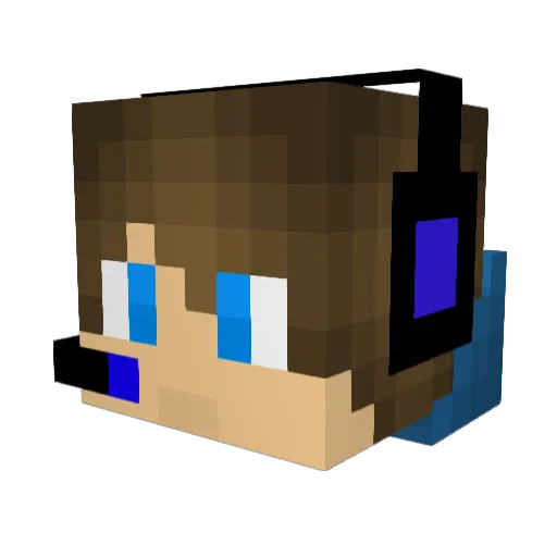 mimazz Minecraft avatar head, 3D render