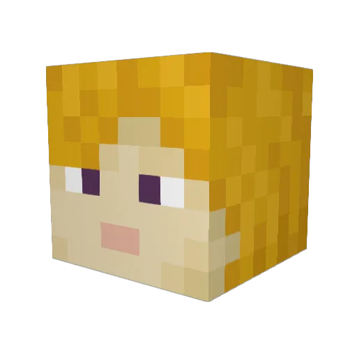 mimi2003 Minecraft avatar head, 3D render