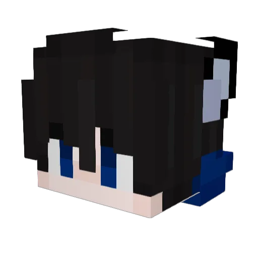 mimi4637 Minecraft avatar head, 3D render
