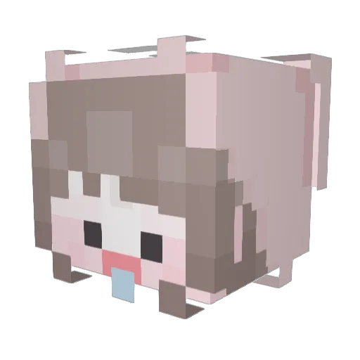 mimi8011 Minecraft avatar head, 3D render